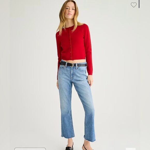 J.Crew Tall 9" demi-boot crop jean in Ruby wash - Picture 1 of 5